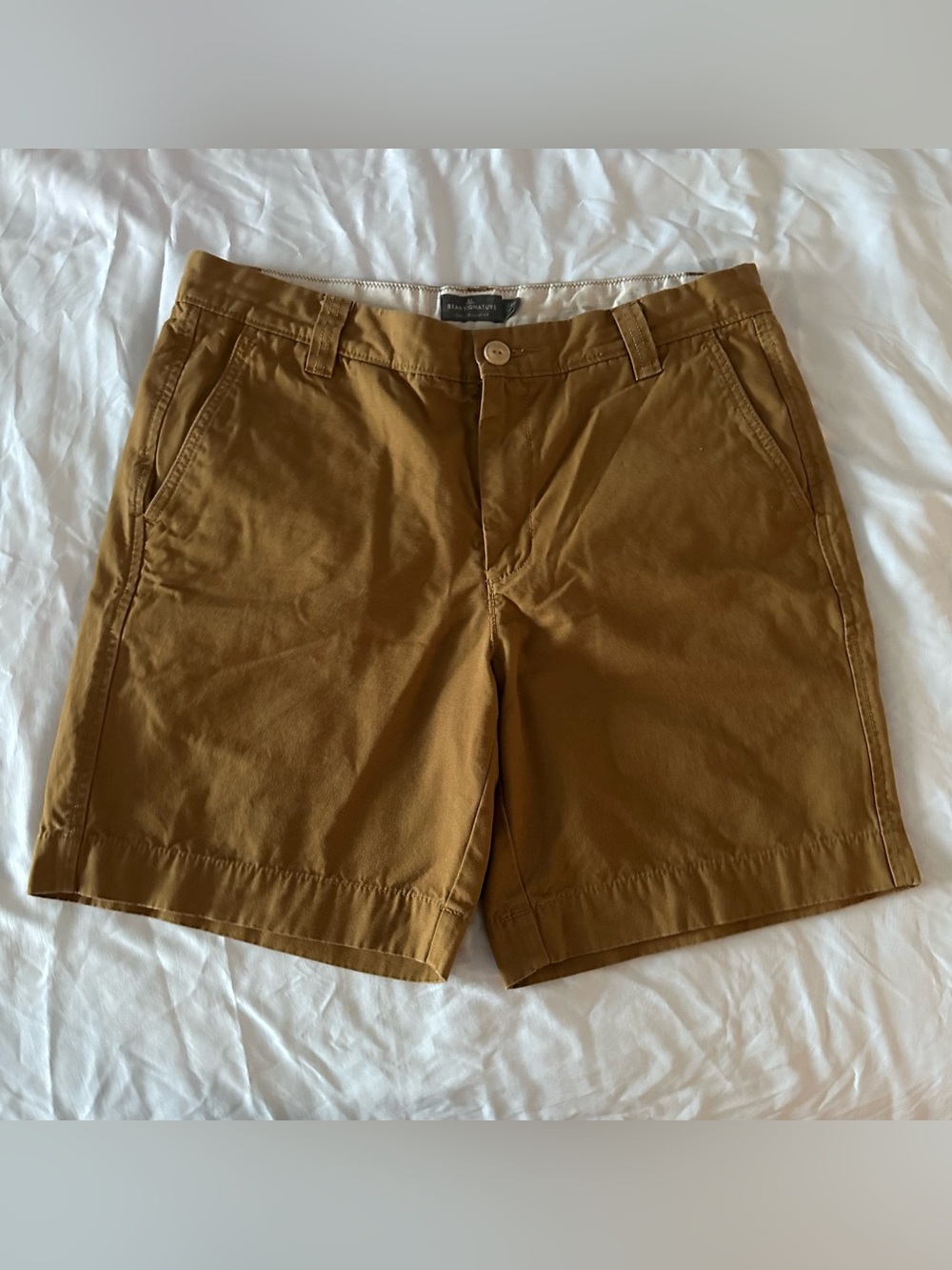 Casual Men's Brown Chino Shorts 34W